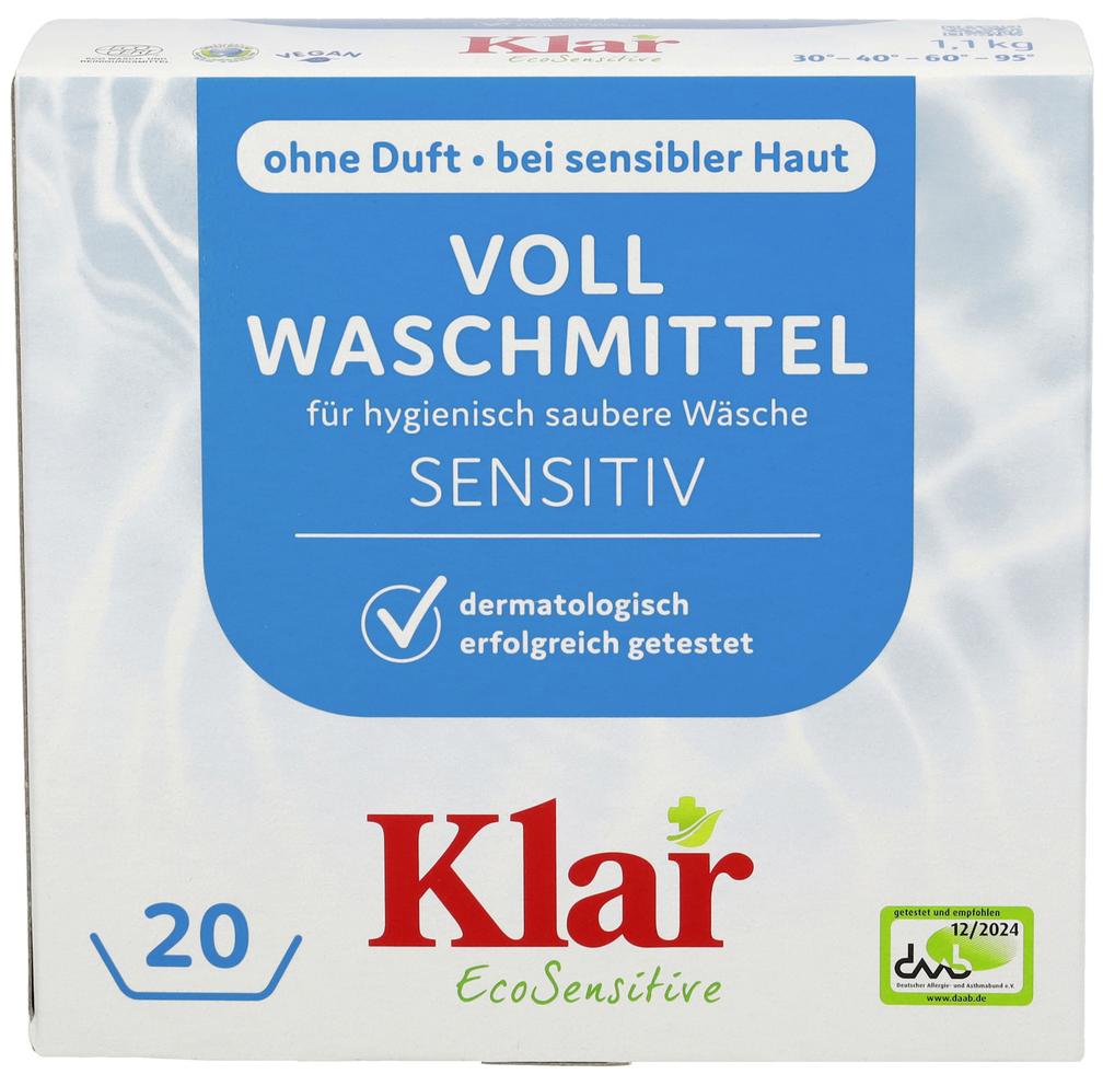 Waschnuss Vollwaschmittel Pulver 20 Waschgänge 1,1 kg
