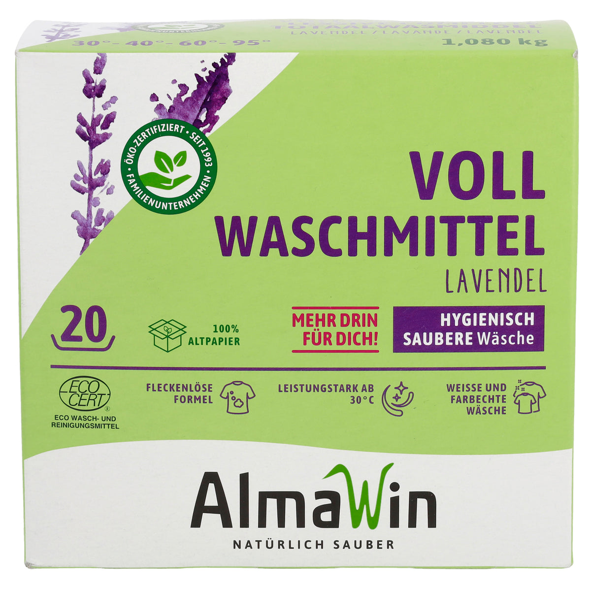 Vollwaschmittel Lavendel 19 Waschgänge 1080 g