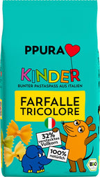 Kinder Farfalle tricolore Hartweizen & VK-Grieß 500 g