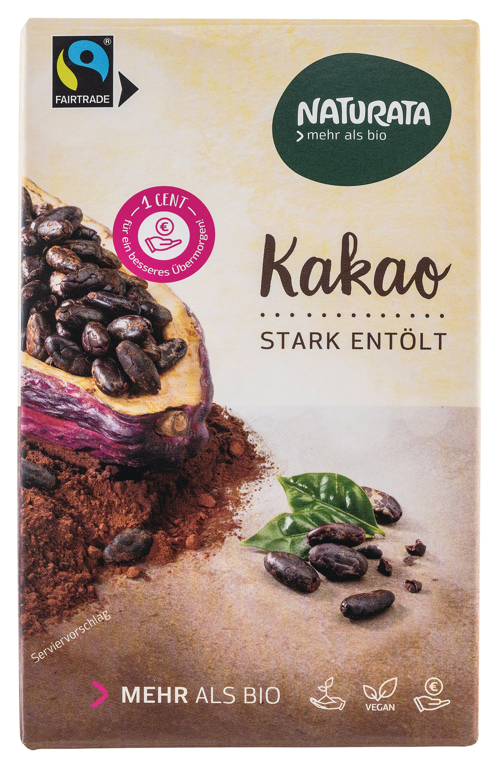 Kakao stark entölt 10-12% Kakaobutter 125 g