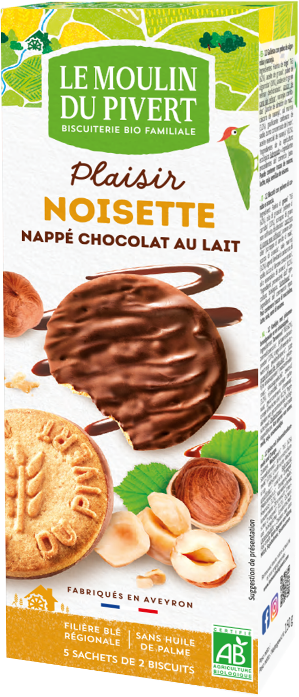 Mürbegebäck Haselnuss VM-Schokolade 130 g