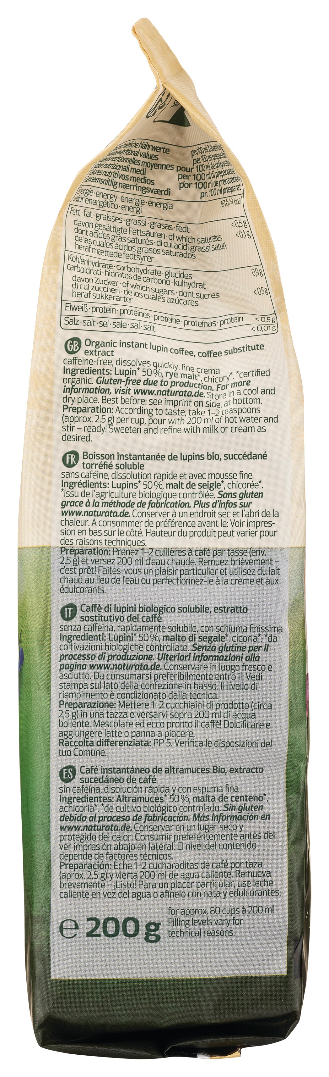 Lupinenkaffee Instant NFP 200 g