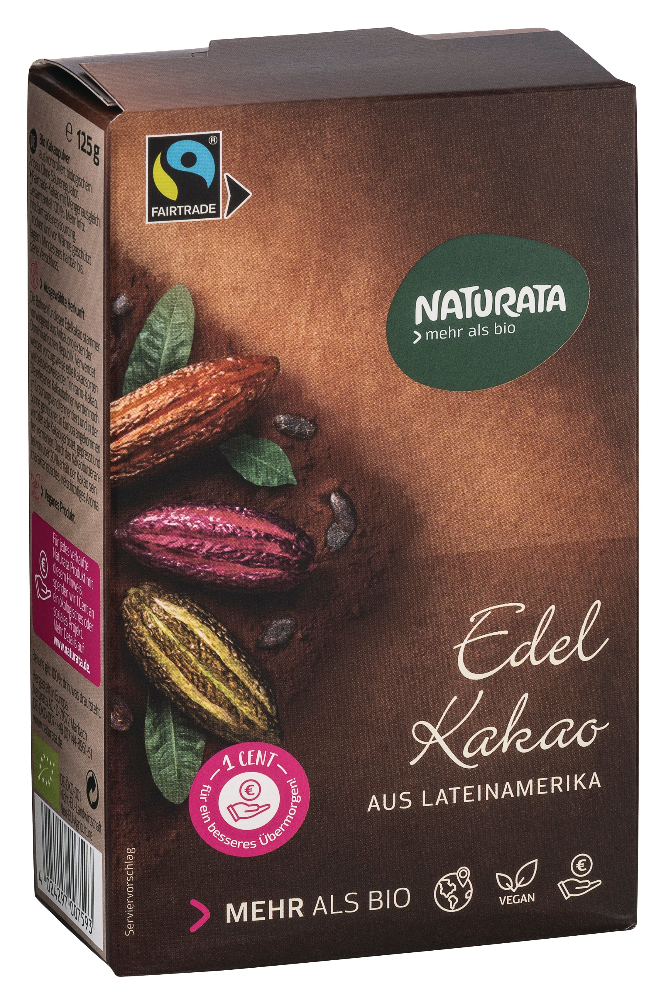 Edelkakao schwach entölt 20-22% Kakaobutter 125 g