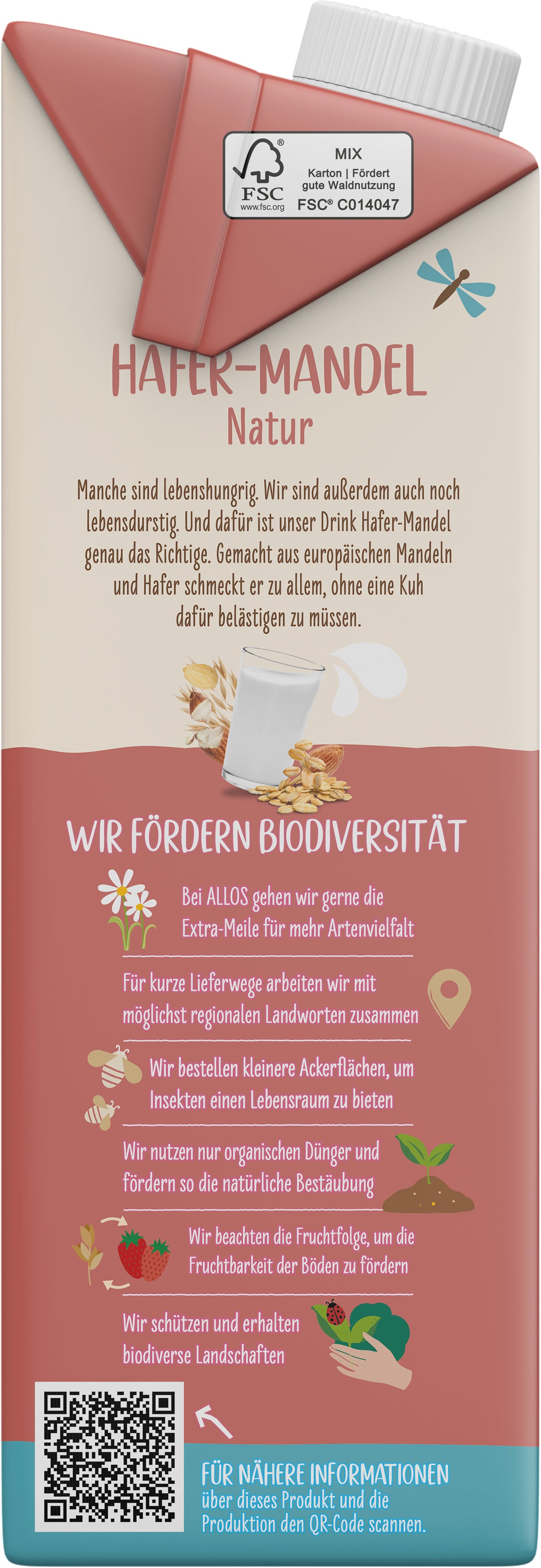 Hafer Mandel Drink ungesüßt 1 l