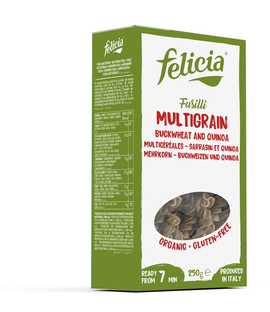 Fusilli Mehrkorn Mais, Reis, Buchweizen & Quinoa 250 g