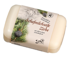 Schafmilchseife Zirbe mit Banderole 100 g