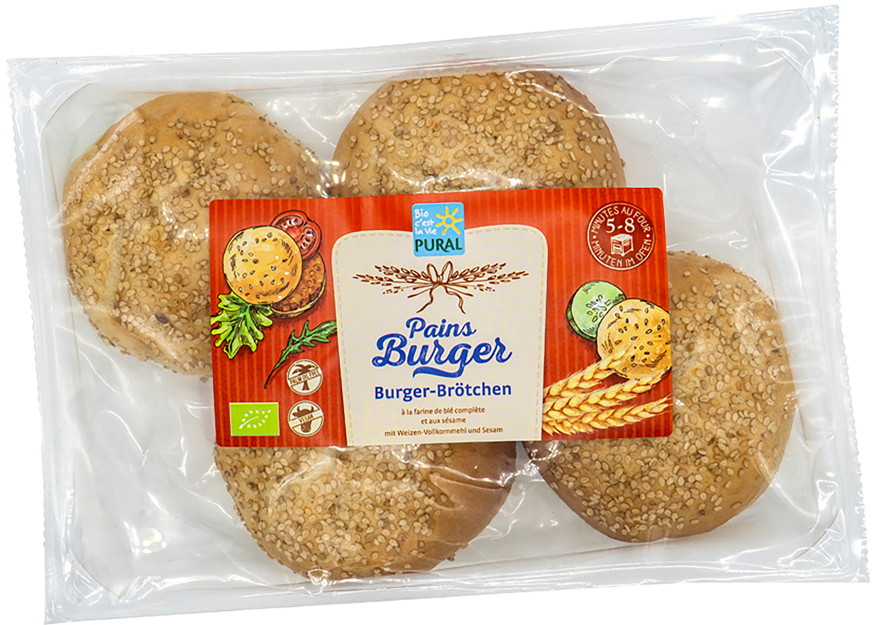 Burger Brötchen zum Aufbacken 240 g
