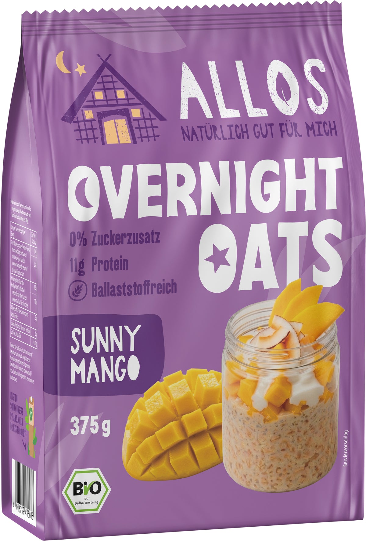 Overnight Oats Sunny Mango 375 g