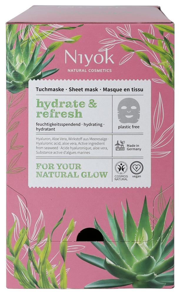 Feuchtigkeitsspendende Tuchmaske hydrate & refresh 1 Stk