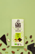 Pistachio Almond 69% Kakao - sweetened with dates 70 g
