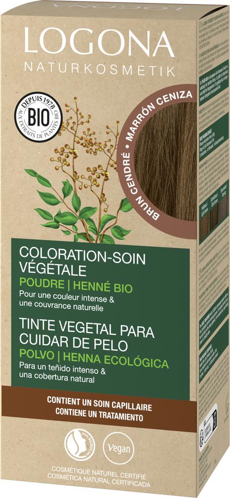Pflegende Pflanzen-Haarfarbe Pulver 08 Aschbraun 100 g