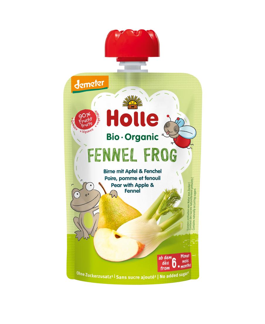 Pouchy Fennel Frog demeter Birne, Apfel, Fenchel 100 g