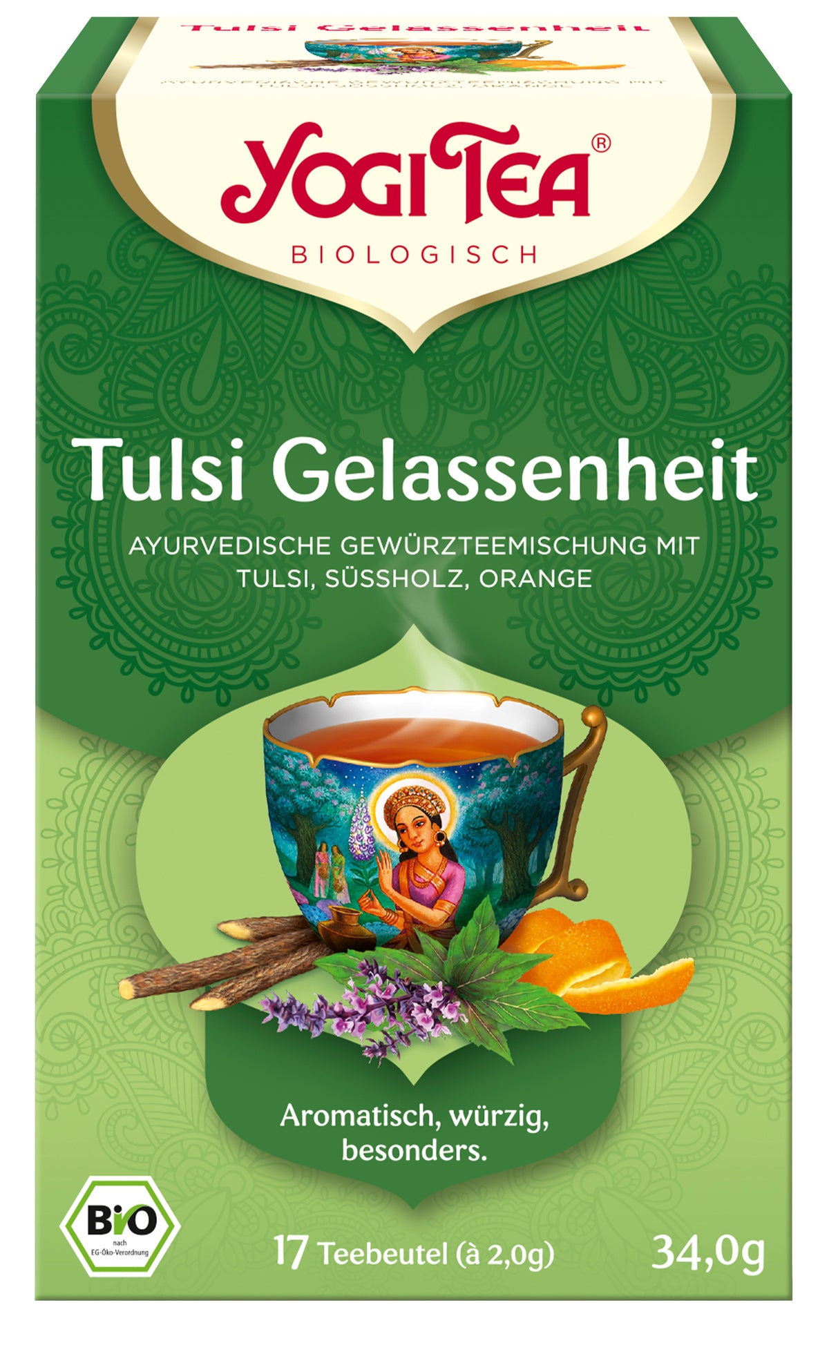 Tulsi Gelassenheit Gewürztee 17 Stk