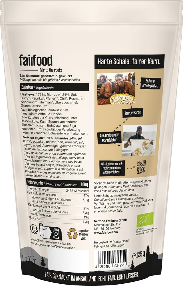 Nussmix geröstet & bunt gewürzt 125 g