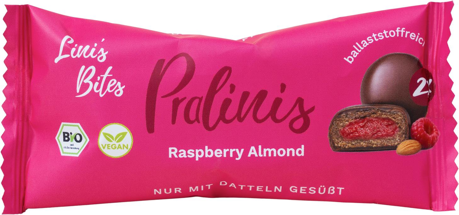 Raspberry Almond Caramel Pralinis Dattel-Kugeln 46 g