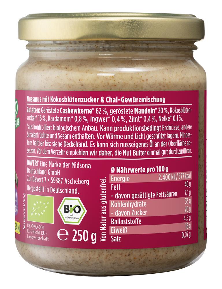 Nut Butter Sweet Chai Aufstrich 250 g