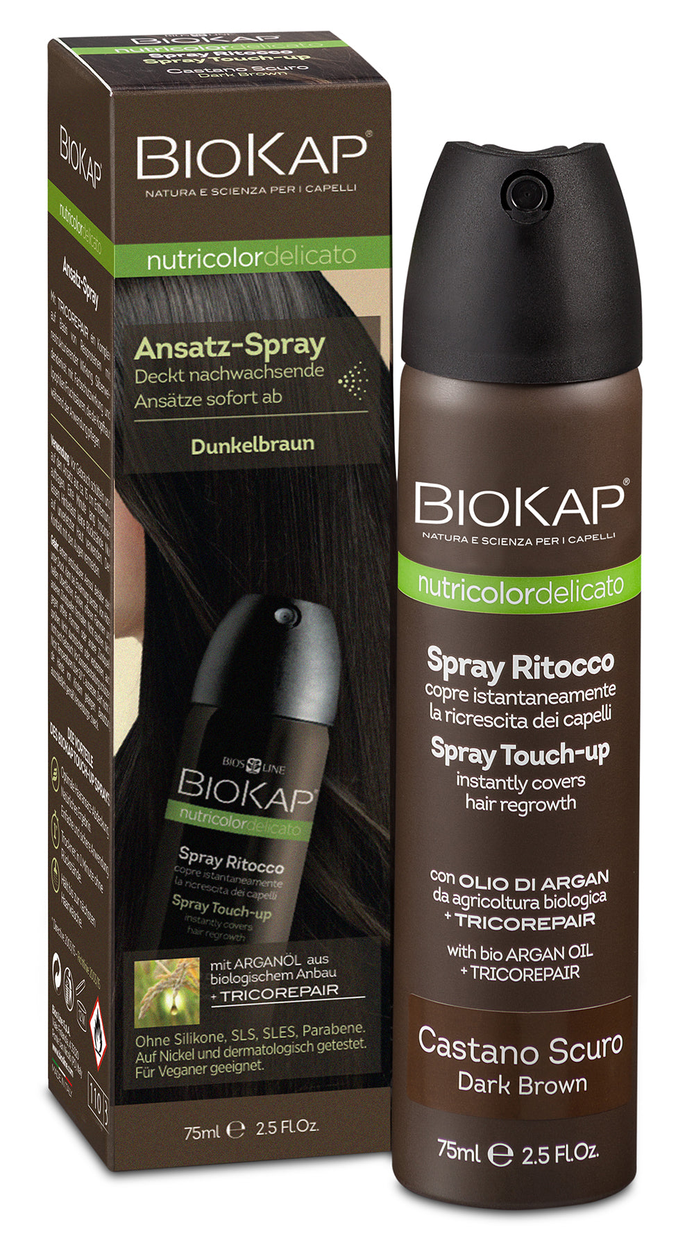 Ansatzspray Touch Up dunkelbraun 75 ml