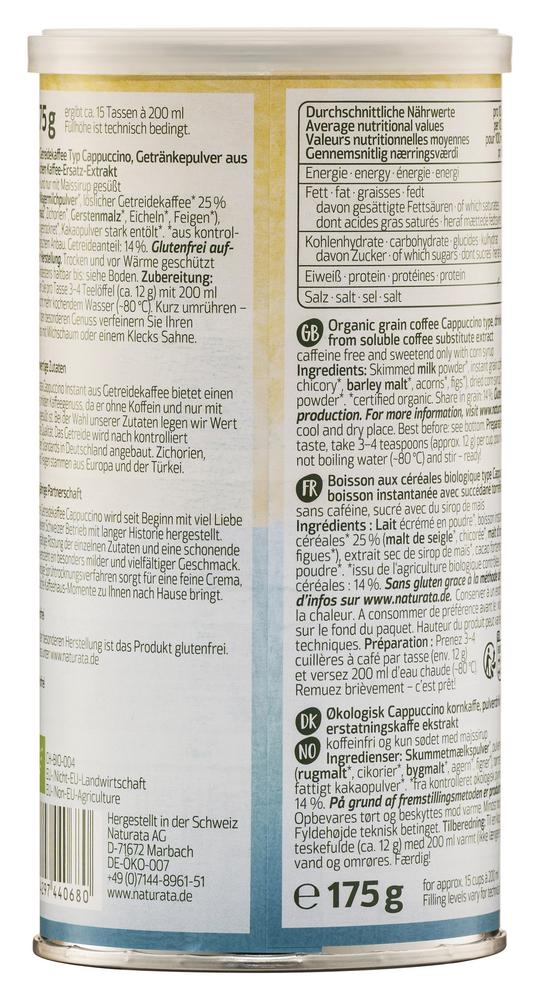 Getreidekaffee CAPPUCCINO Instant 175 g