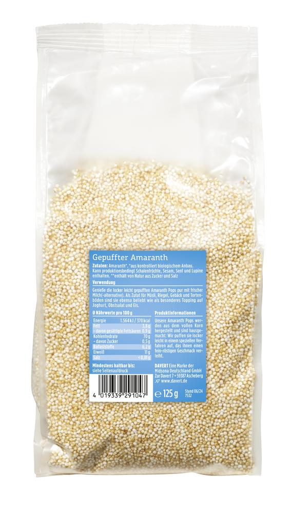 Amaranth Pops 125 g