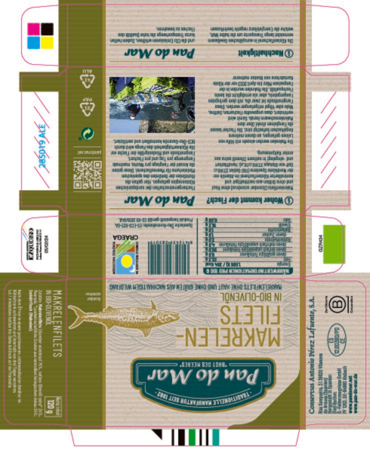 Makrelenfilets in Bio-Olivenöl 120 g