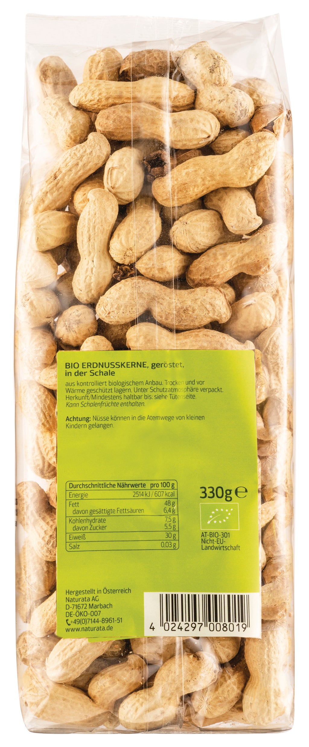 Erdnüsse in der Schale 330 g
