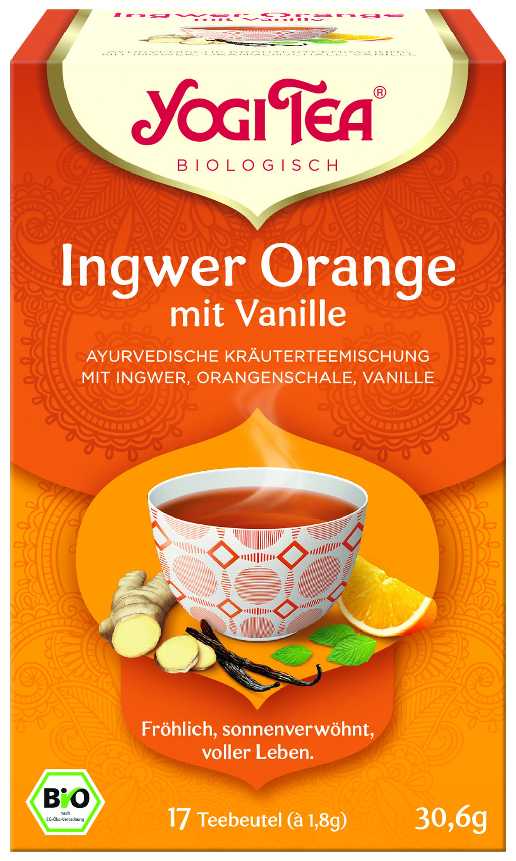 Ingwer-Orange mit Vanille Tee 17 Stk