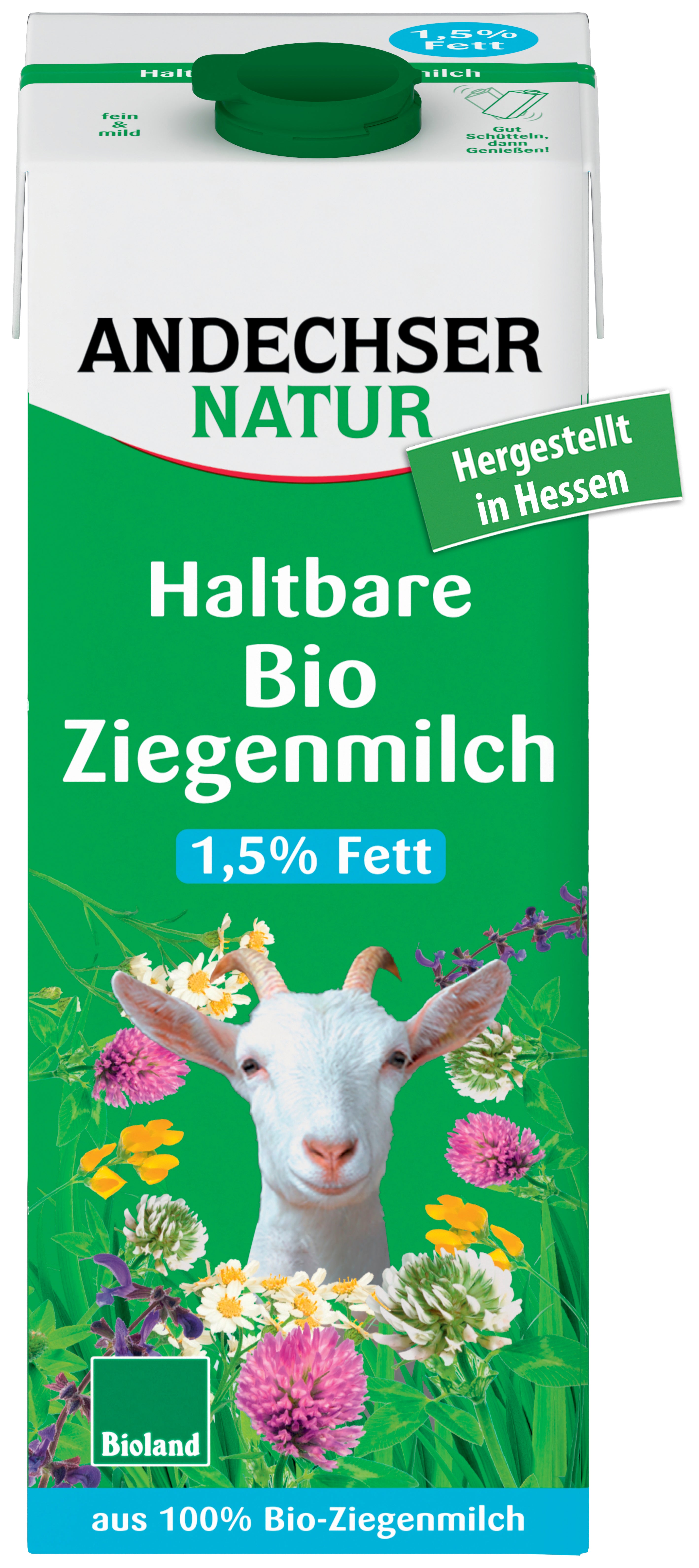 Haltbare Ziegenmilch 1,5% 1 l