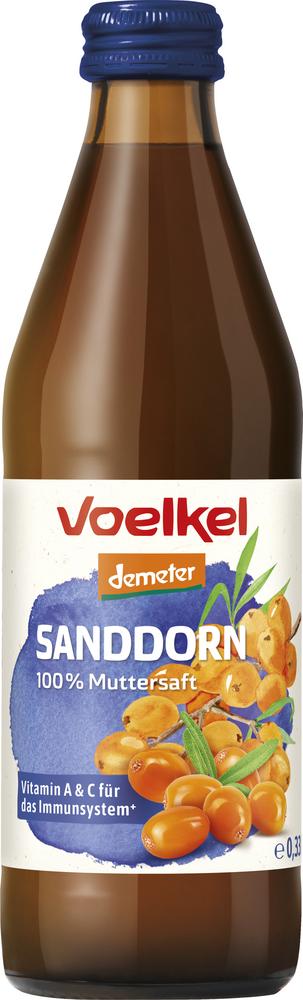 Sanddorn 100% Muttersaft demeter 330 ml