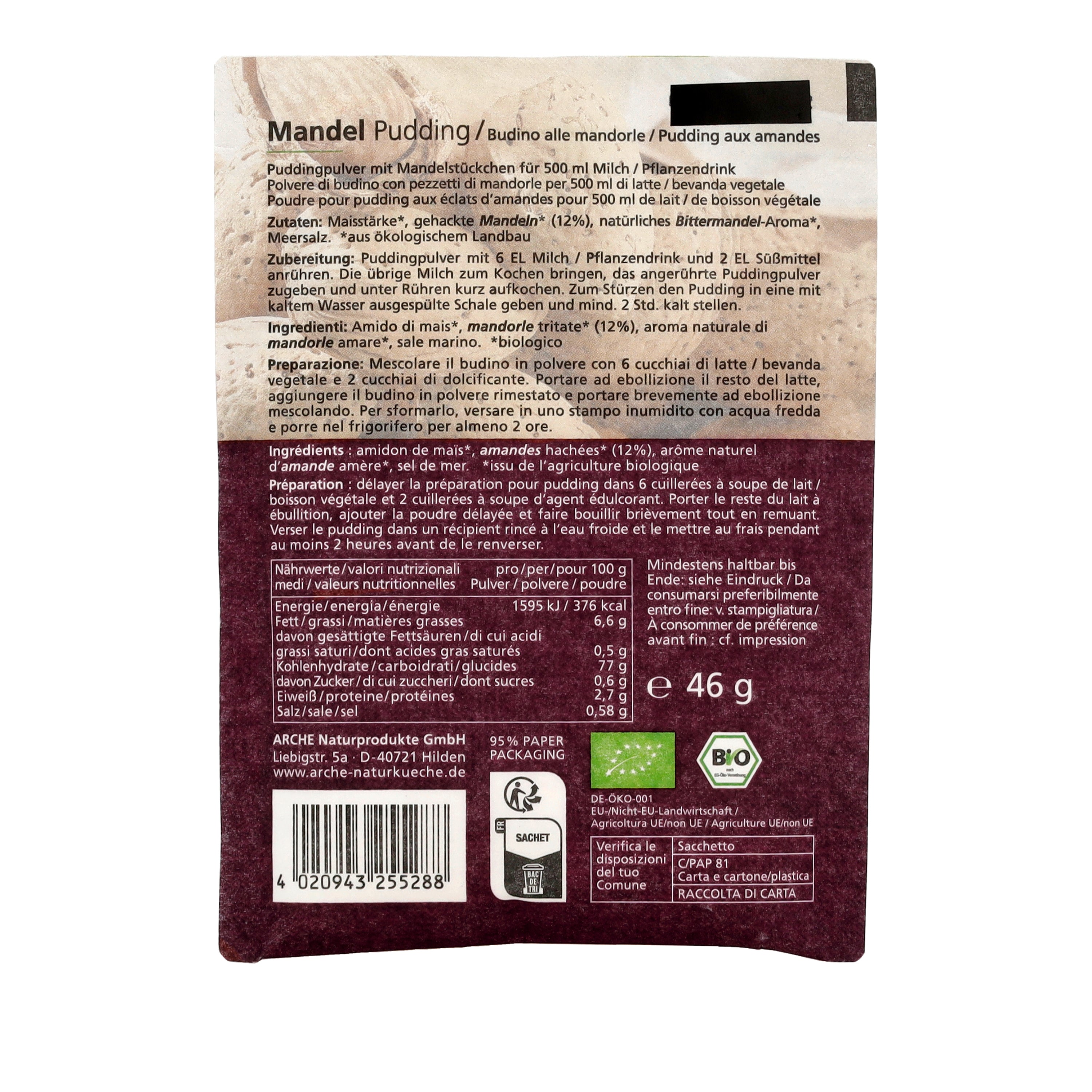Mandel Pudding 46 g
