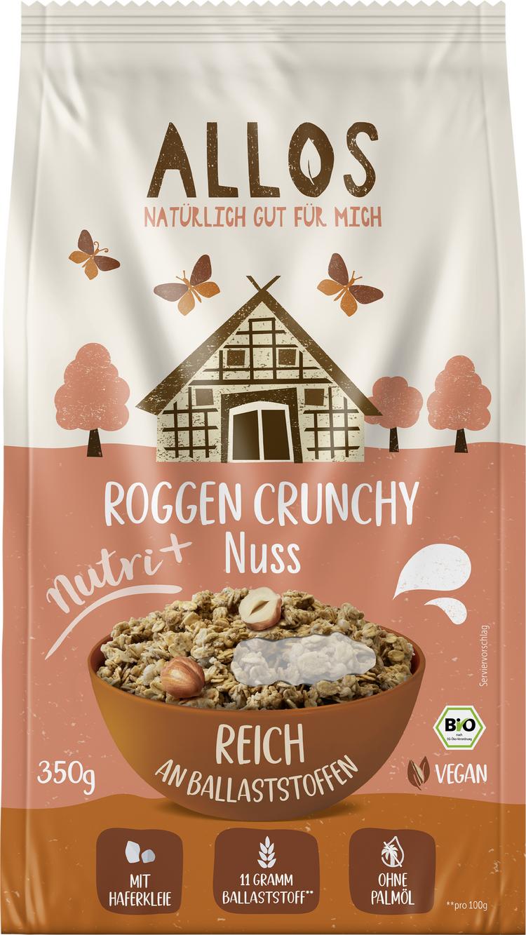 Nutri+ Roggen Crunchy Nuss 350 g