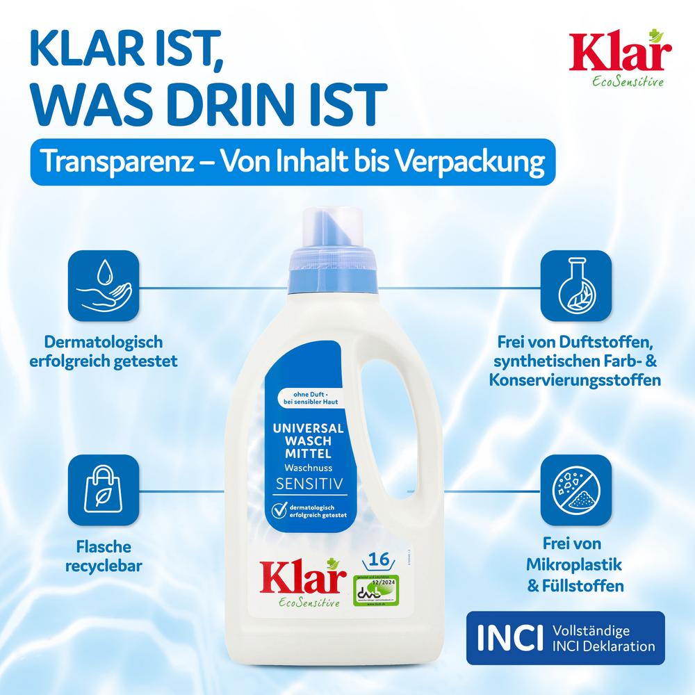 Universal Flüssigwaschmittel Waschnuss 750 ml