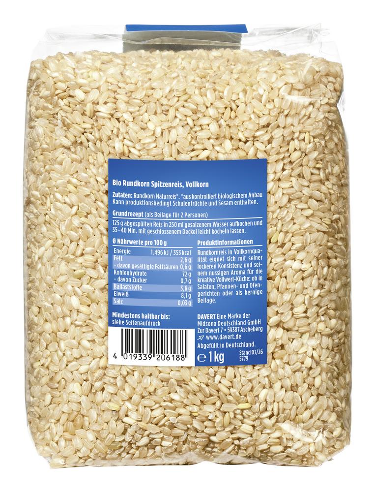 Natur-Rundkorn-Reis 1 kg