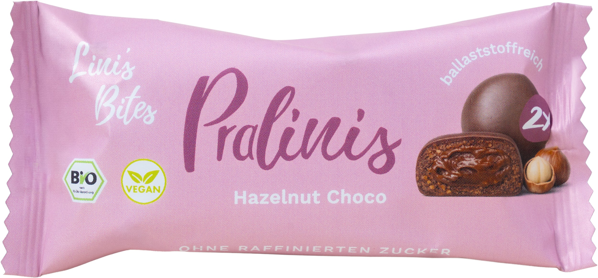Hazelnut Choco Nougat Pralinis Dattel-Kugeln 46 g