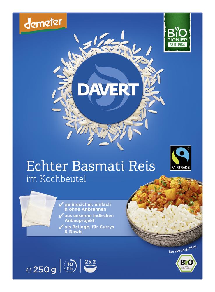 Basmati-Reis im Kochbeutel  demeter 250 g