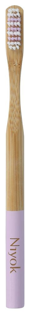 Bambuszahnbürste adult medium flieder 1 Stk