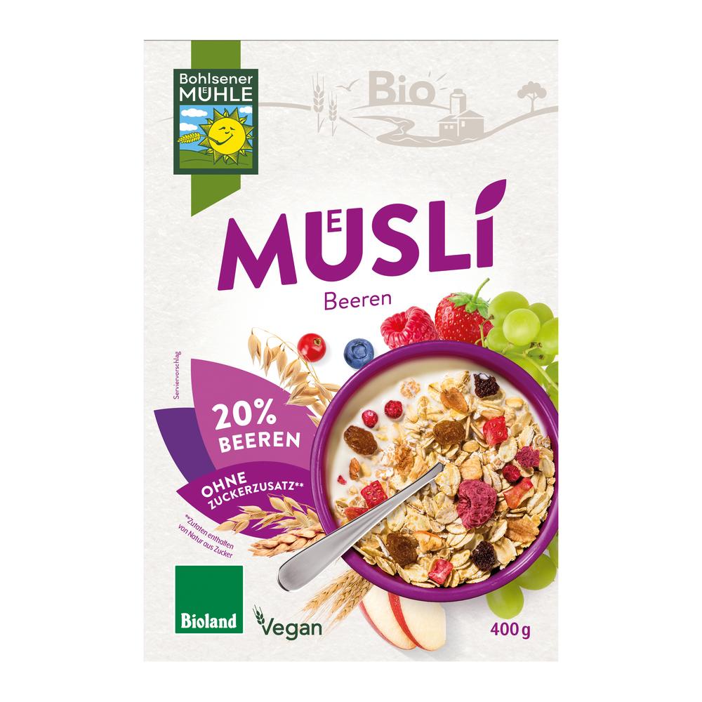 Beeren Müsli mit 20 % getrockneten Beeren 400 g
