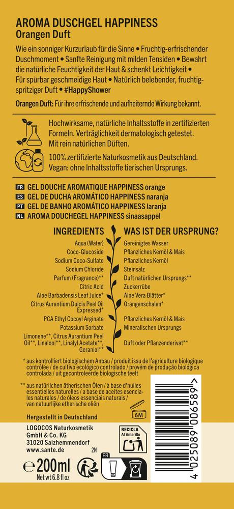 Aroma Duschgel Happiness 200 ml