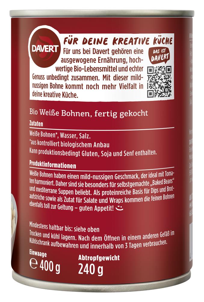 Weiße Bohnen Konserve 400 g