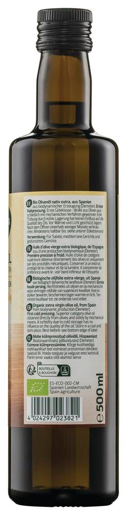 Olivenöl aus Spanien nativ extra demeter 500 ml