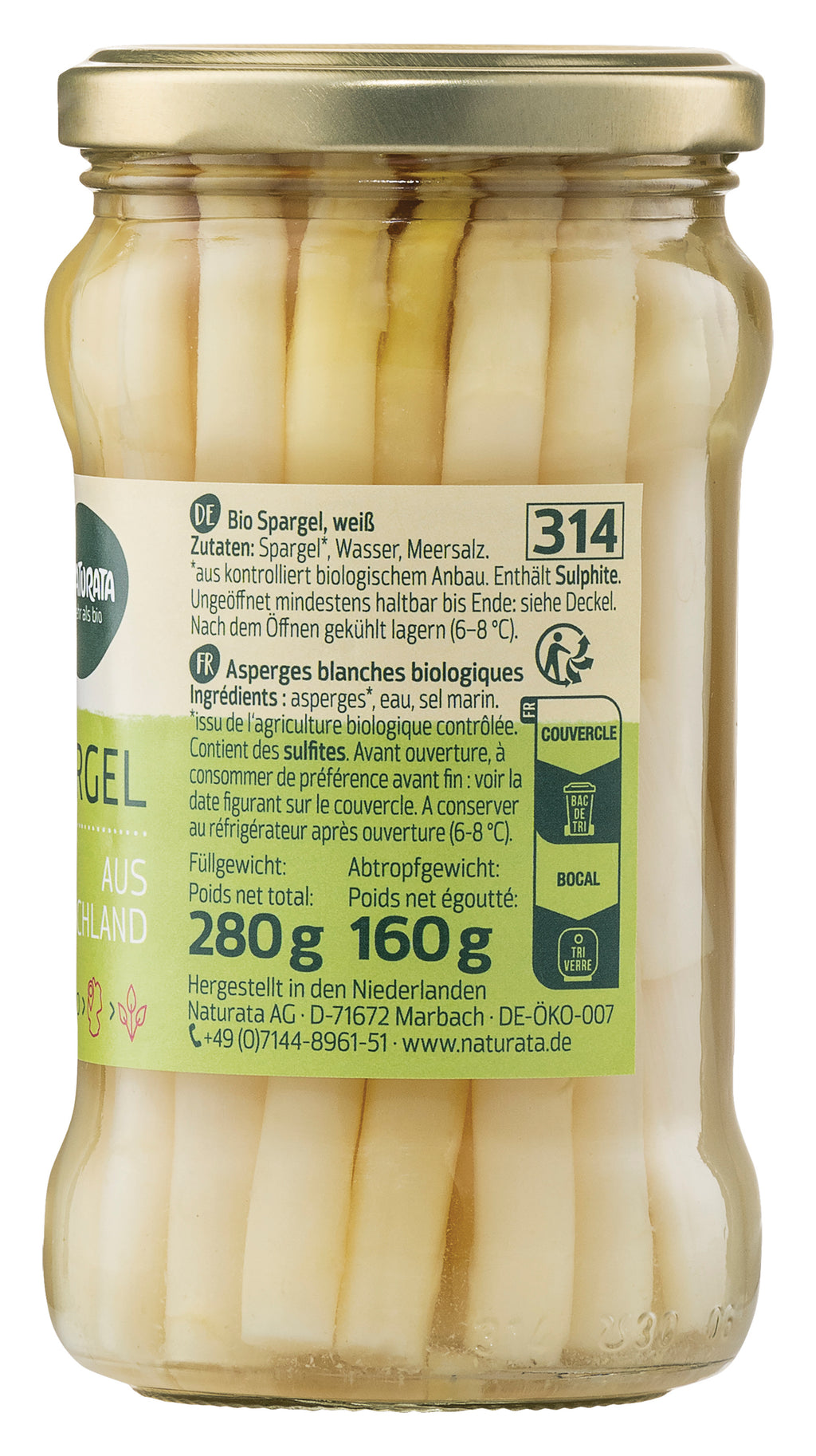 Spargel weiß 280 g