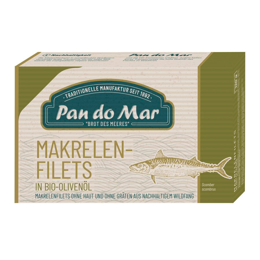 Makrelenfilets in Bio-Olivenöl 120 g
