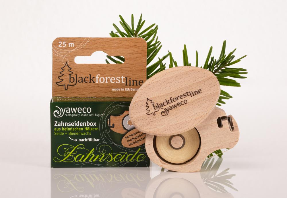 Zahnseidenbox aus heimischen Hölzern (Seide&Bienen 1 Stk