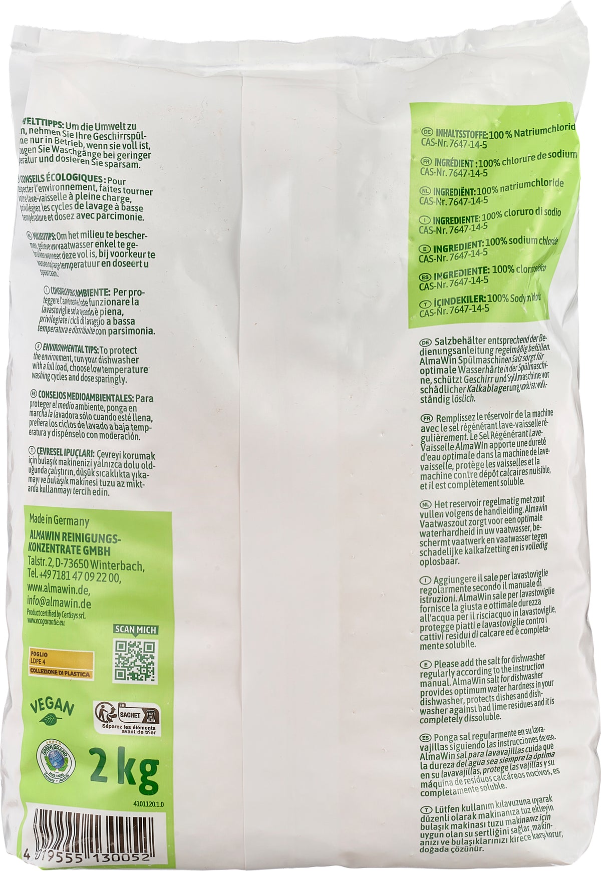 Geschirrspülsalz 2 kg