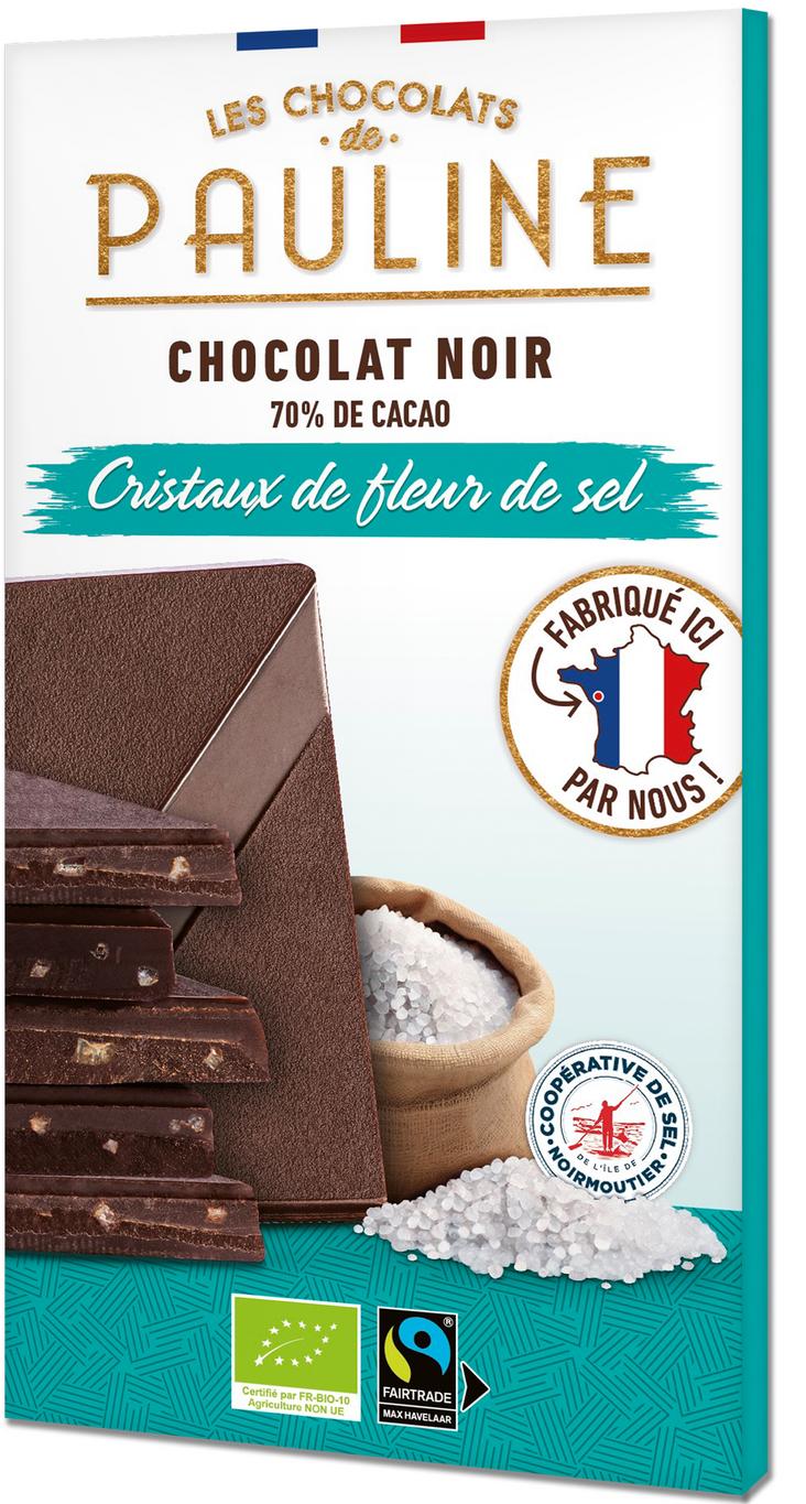 Dark chocolate 70% with sea salt 80 g