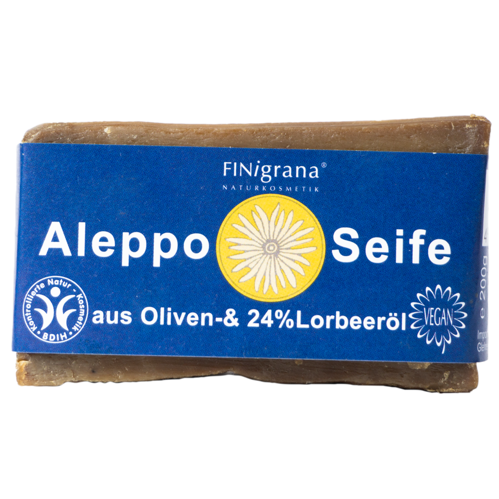 Aleppo Olivenseife mit 24% Lorbeeröl 200 g