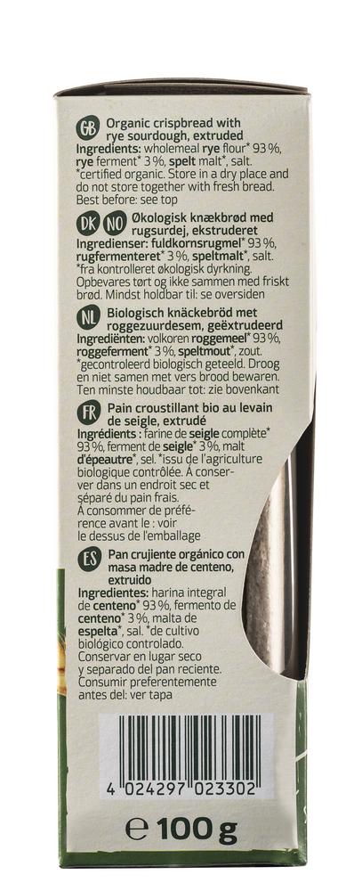 Knusperbrot Roggen-Sauerteig 100 g