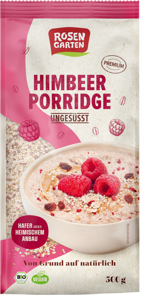 Himbeer-Porridge ungesüßt 500 g