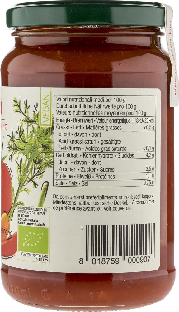 Salsa piccante Tomatensauce leicht pikant 340 g