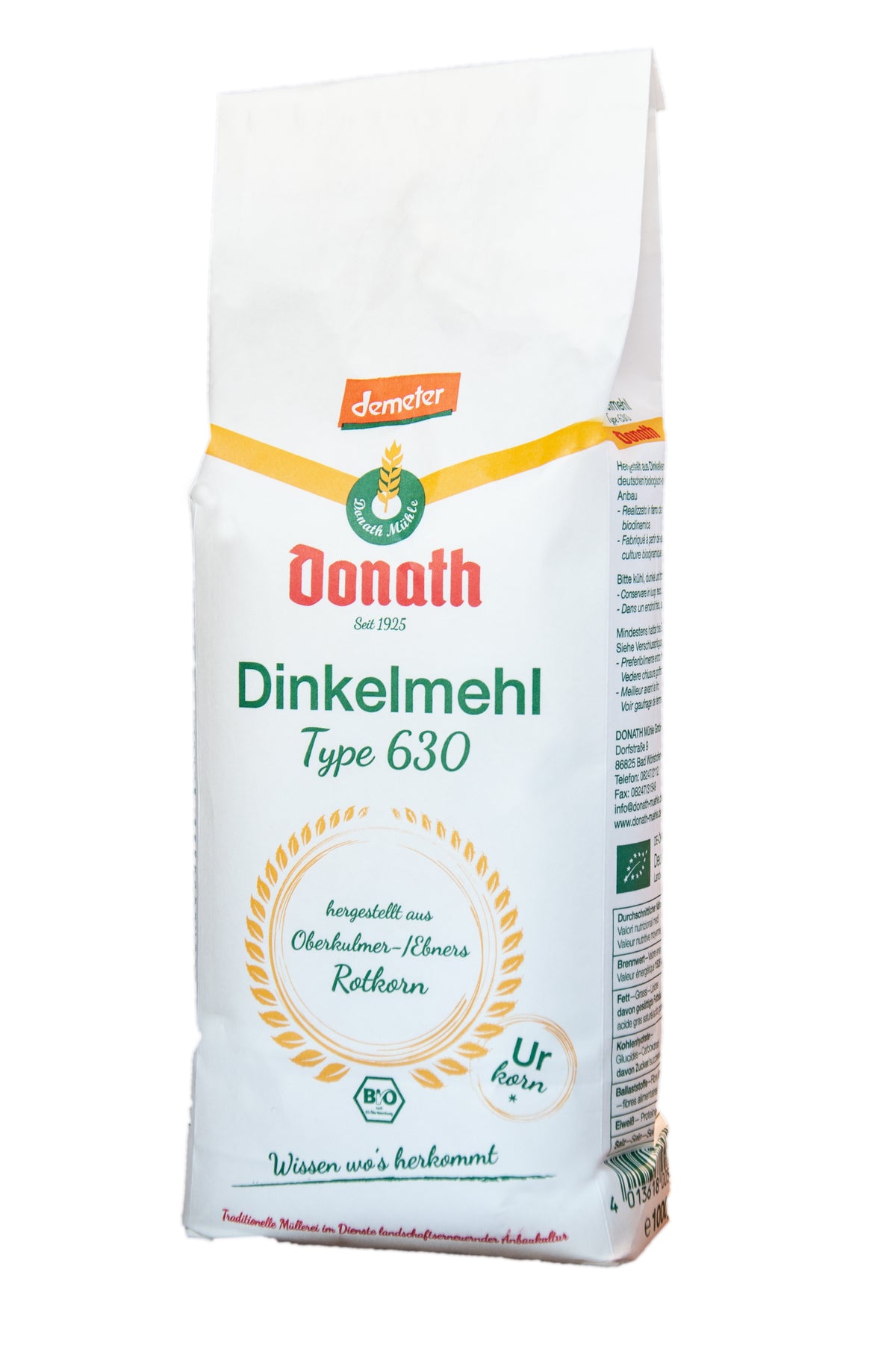 Dinkelmehl Typ 630 demeter 1 kg