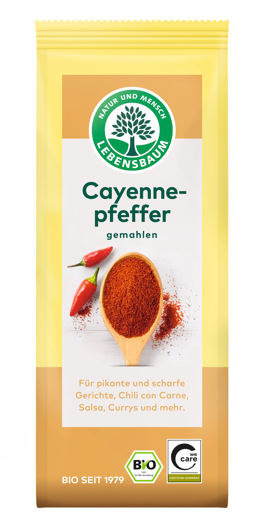 Cayennepfeffer fein gemahlene Chilis 50 g